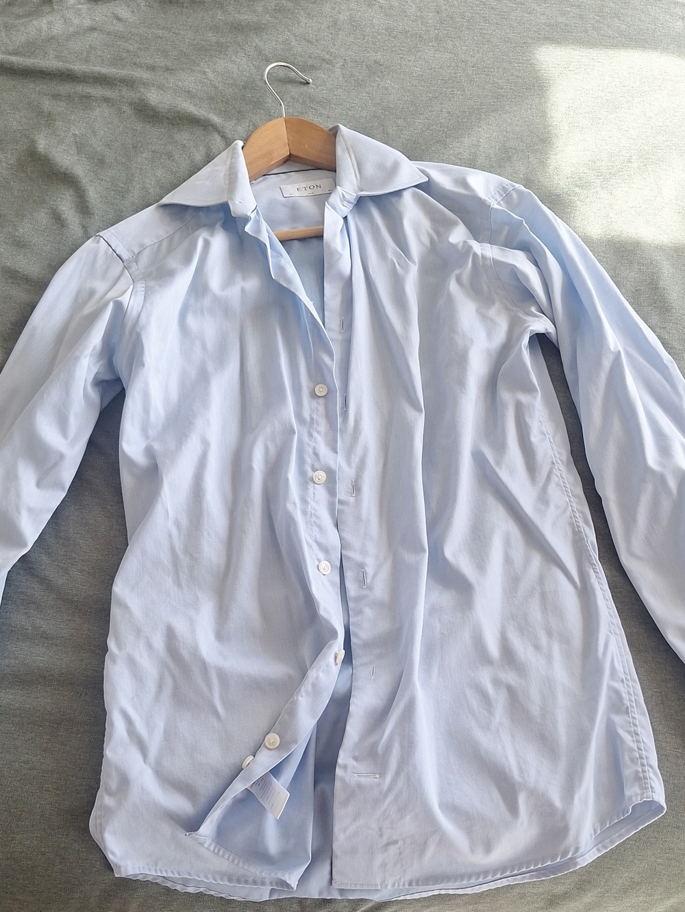 Eton Light Blue Men's Dress Shirt - Spread Collar